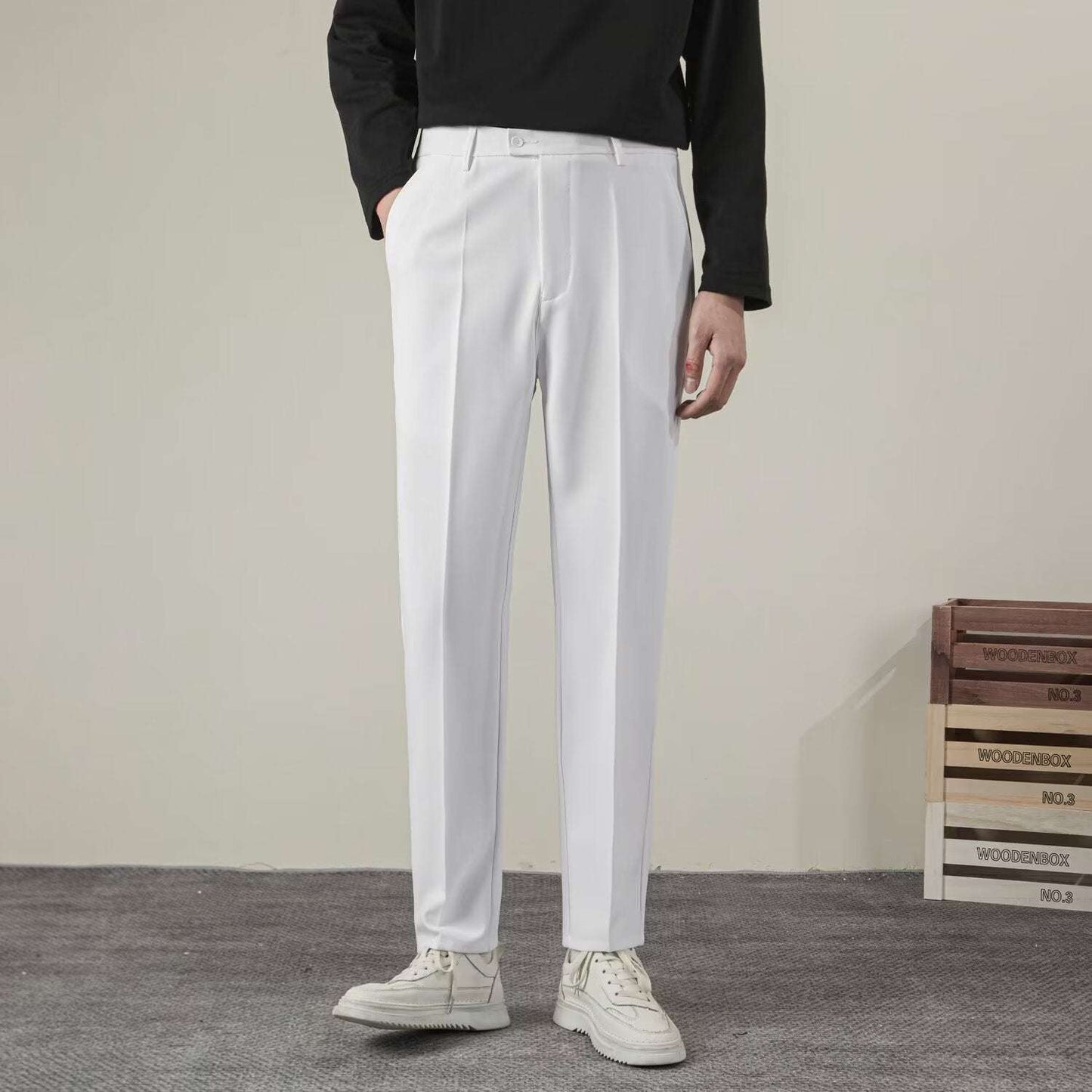 Extended-Tab Trousers