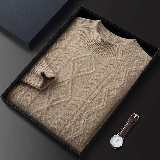 Cable Cashmere Crewneck