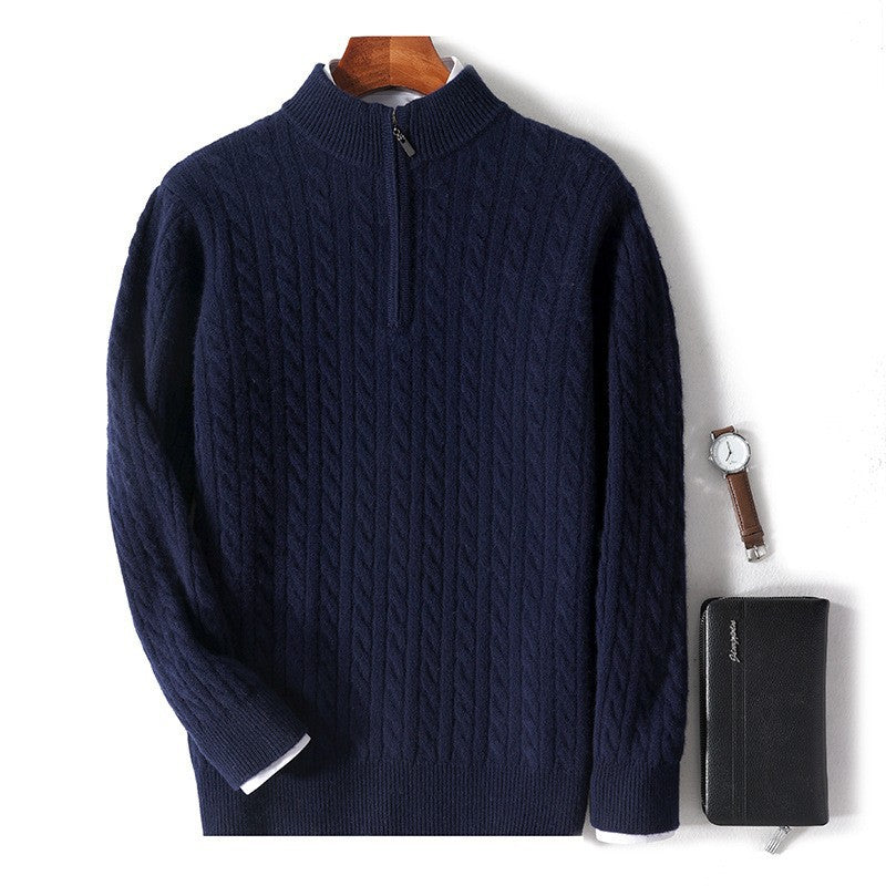 Merino Zip-Up Sweater