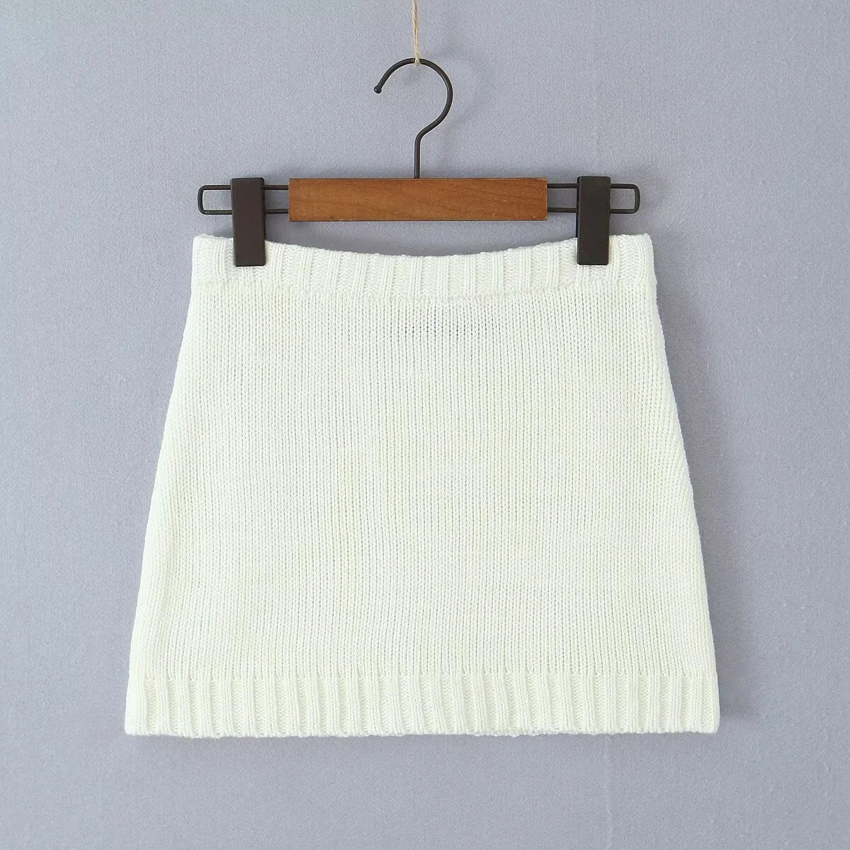 Cardigan & Knit Skirt Set