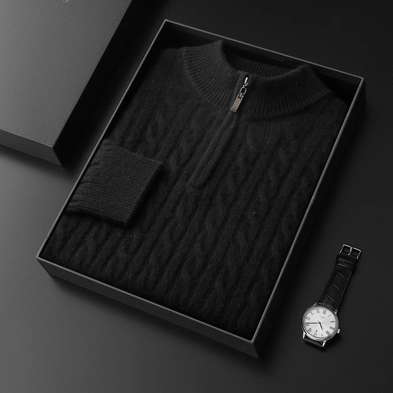 Merino Zip-Up Sweater