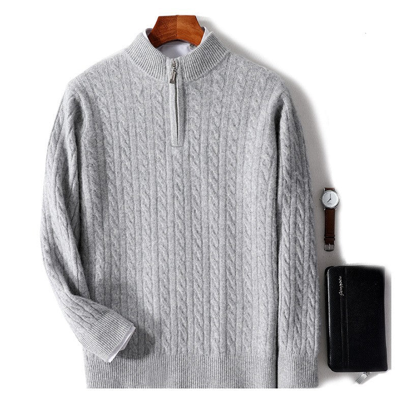 Merino Zip-Up Sweater
