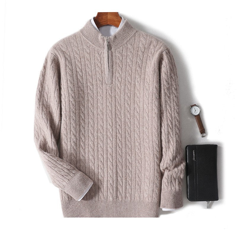 Merino Zip-Up Sweater