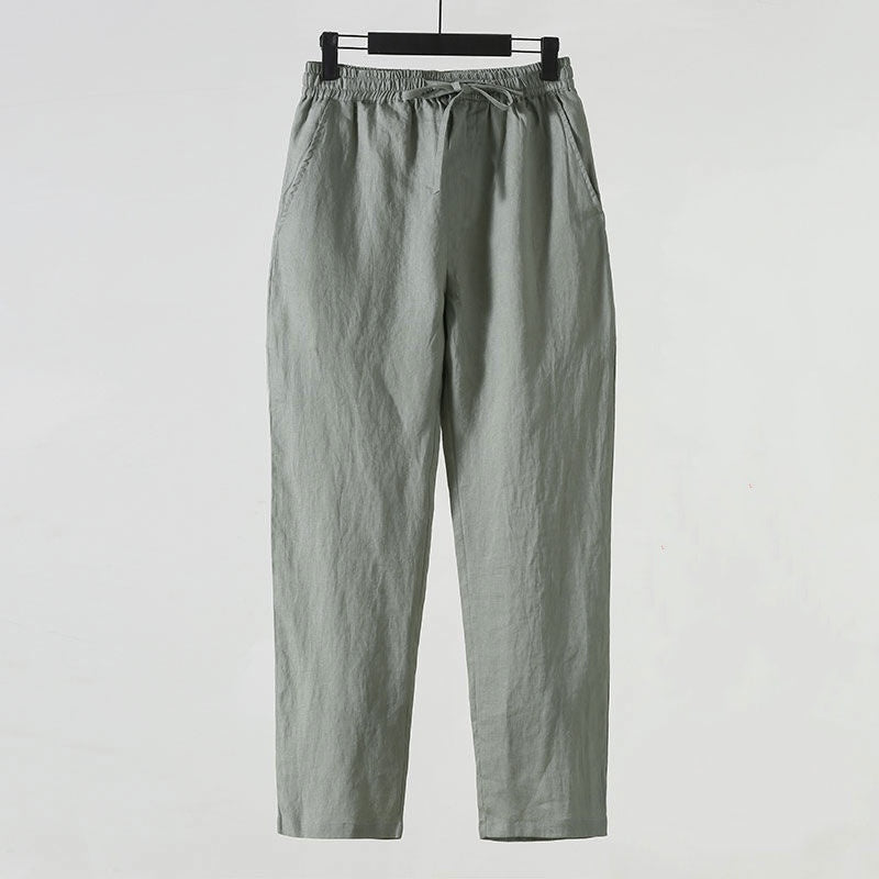 Linen Ankle Trousers
