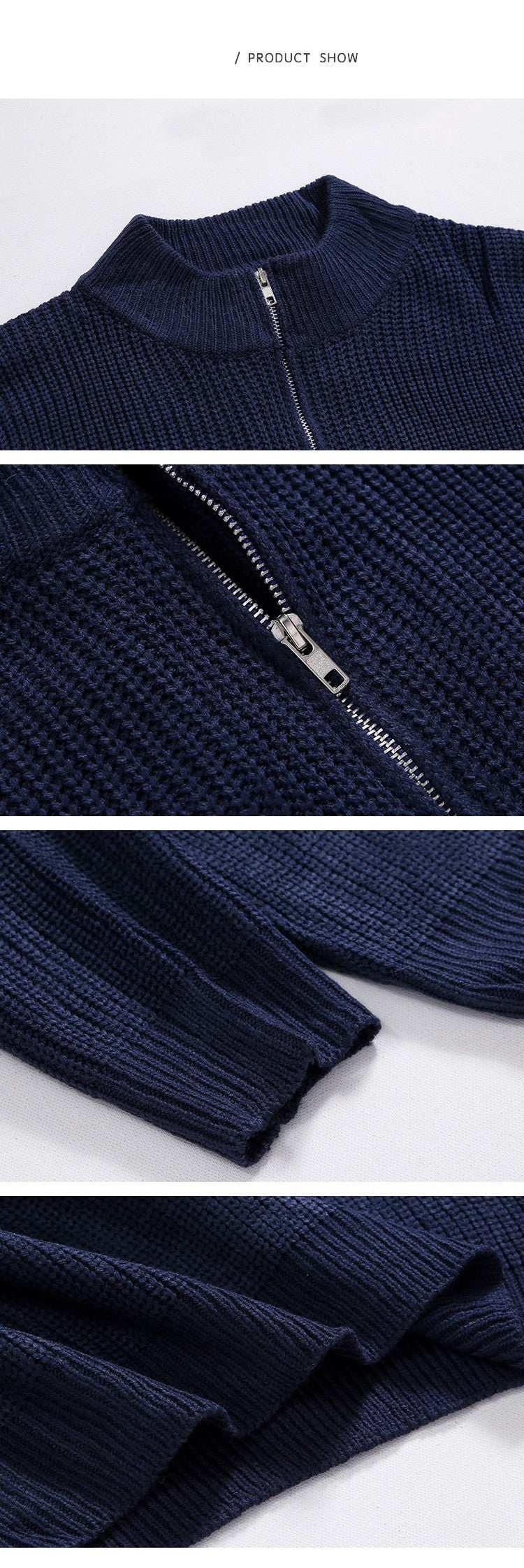 Turtleneck Half-Zip Sweater