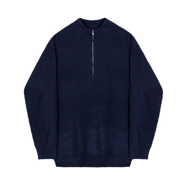 Turtleneck Half-Zip Sweater
