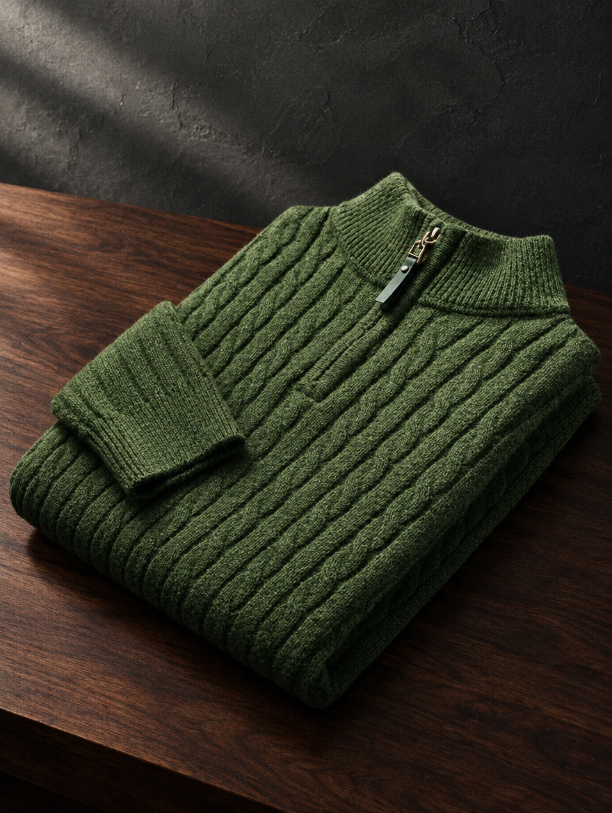 The Old Money Club — Half-Zip Sweater
