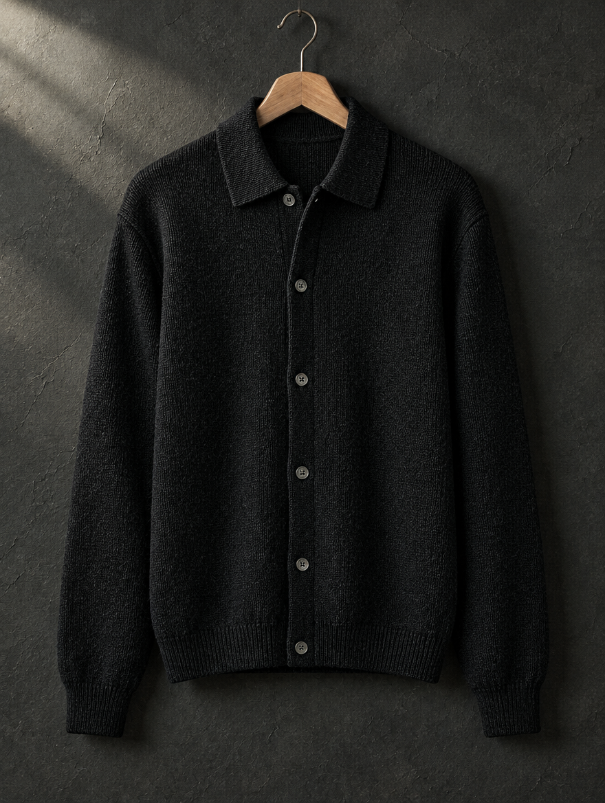 The Old Money Club — Collared Cardigan