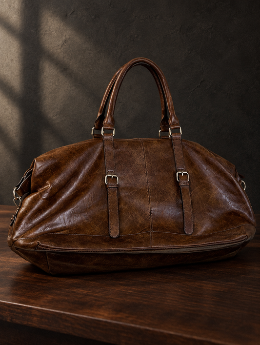 The Old Money Club — Brown Weekender Bag