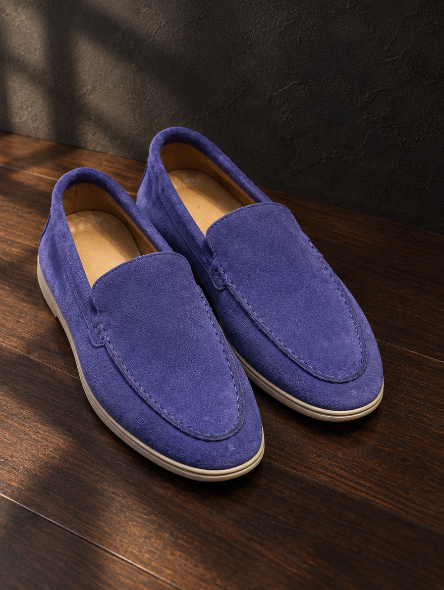 The Old Money Club - Summer Walk Suede Loafers