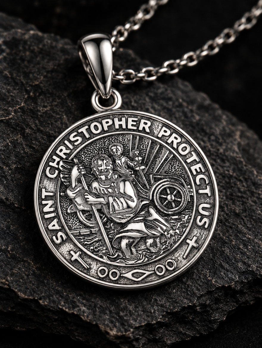 The Old Money Club - Saint Christopher Medal