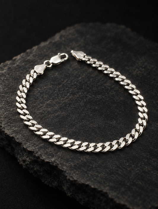 The Old Money Club - Riviera Silver Chain Bracelet