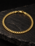 Monaco Gold Cuban Bracelet