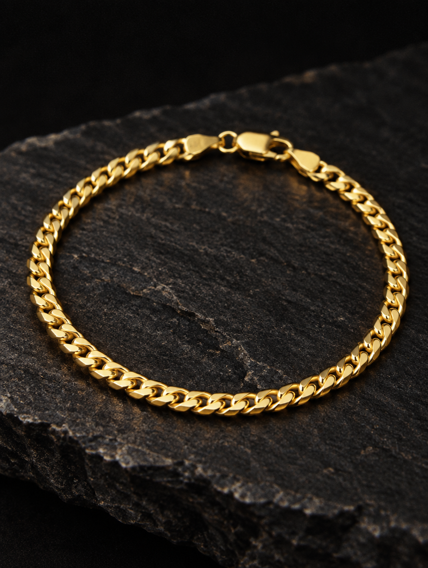 The Old Money Club - Monaco Gold Cuban Bracelet