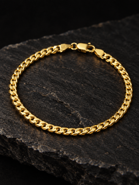 The Old Money Club - Monaco Gold Cuban Bracelet