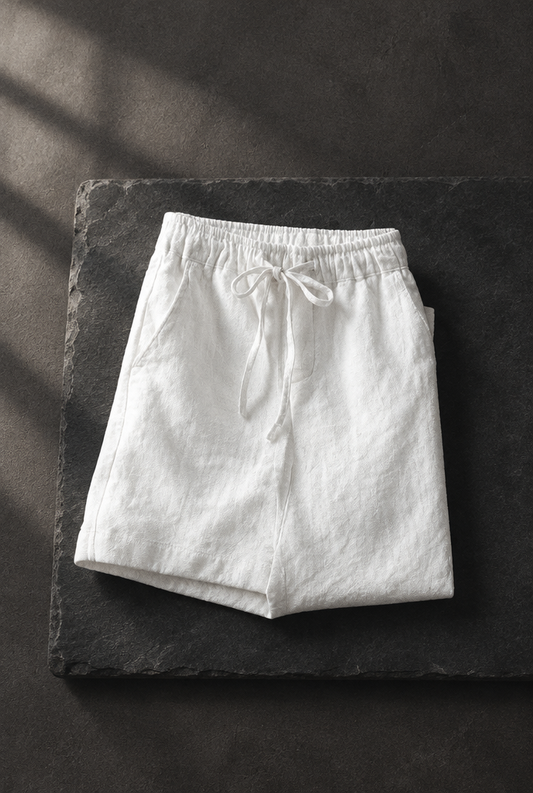 The Old Money Club - Capri Linen Shorts