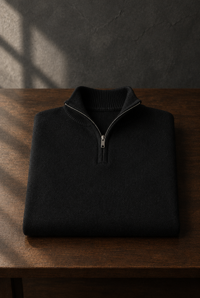 The Old Money Club - Quarter-Zip Knit