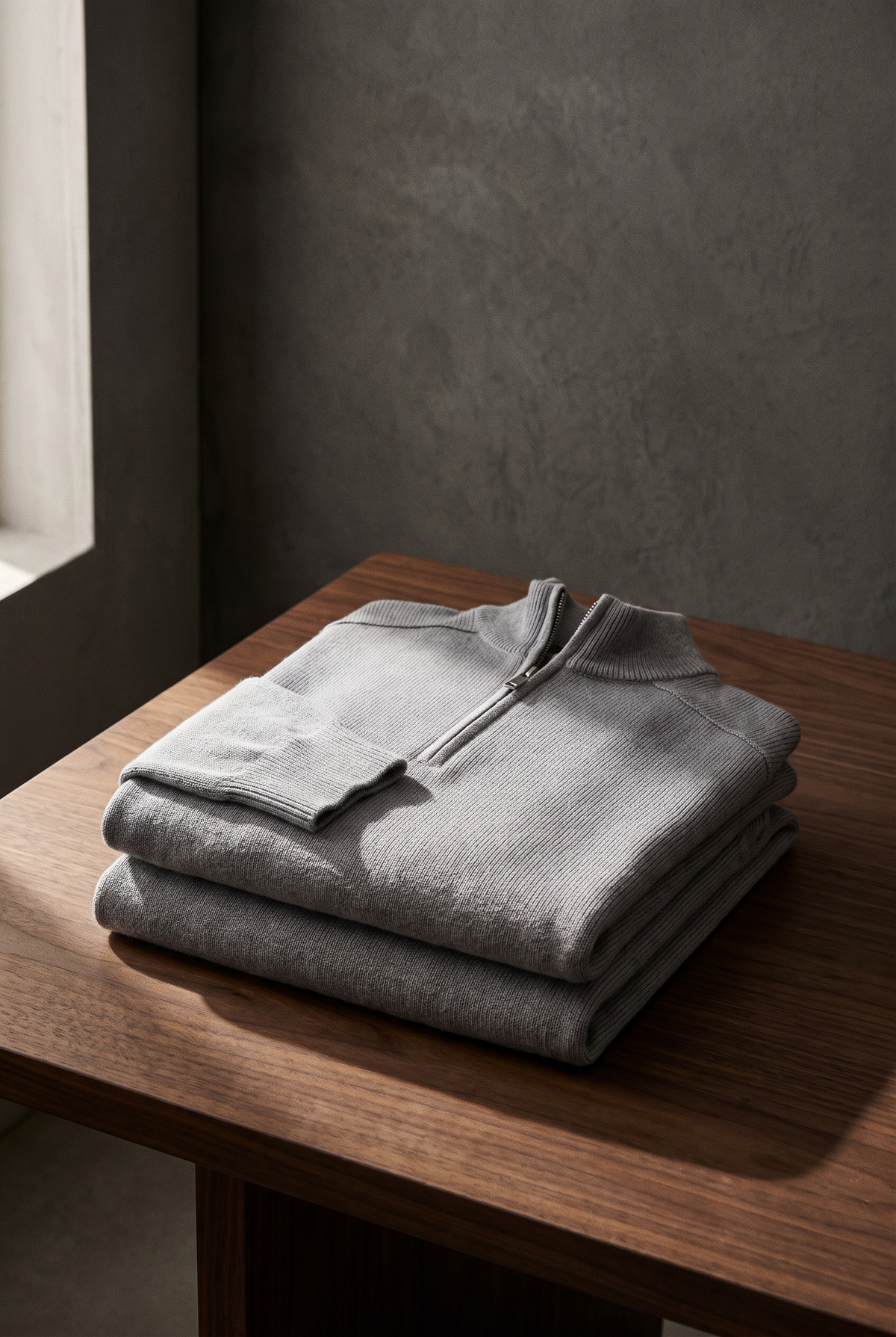 The Old Money Club - Merino Wool-Blend Zip Up