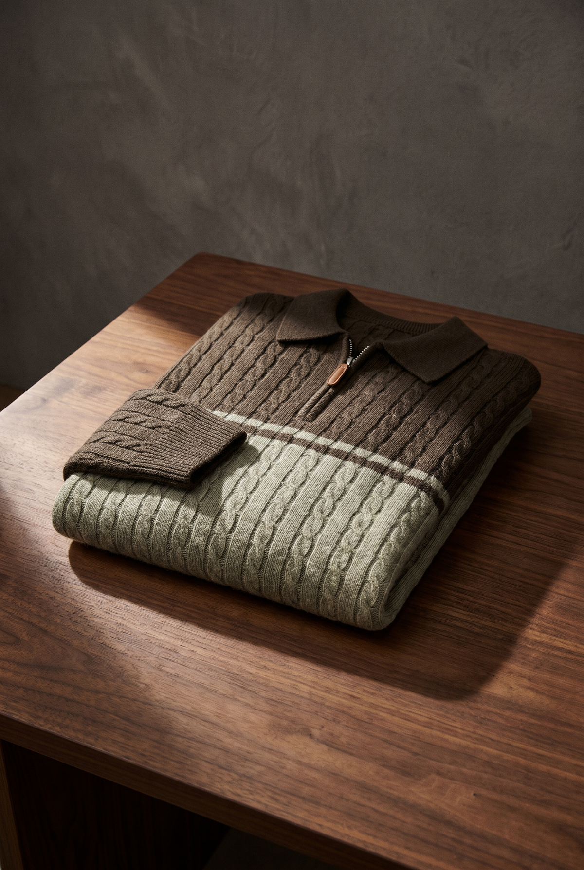 The Old Money Club - Premium Wool-Blend Zip Up
