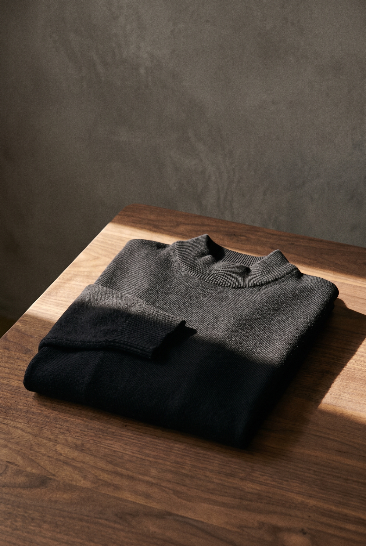The Old Money Club - Essential Ribbed Mock Neck Sweater