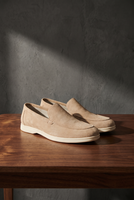 The Old Money Club - Classic Suede Loafers