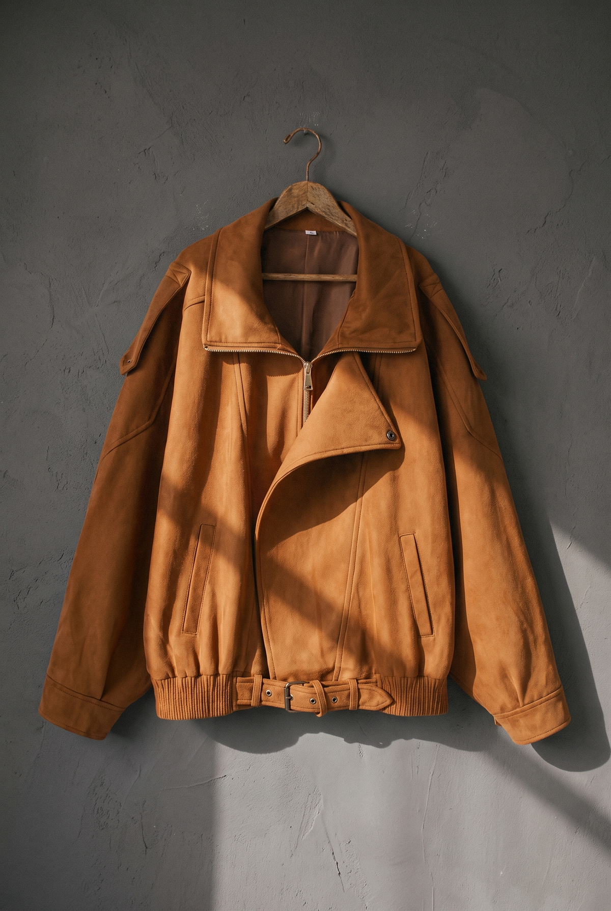 The Old Money Club - Vintage Suede Drape Jacket