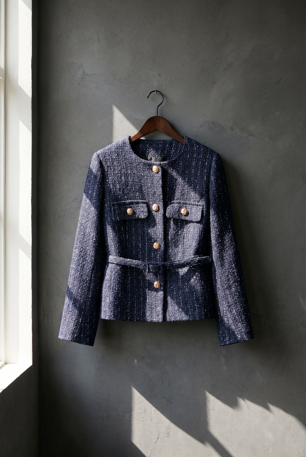 The Old Money Club - Navy Tweed Jacket