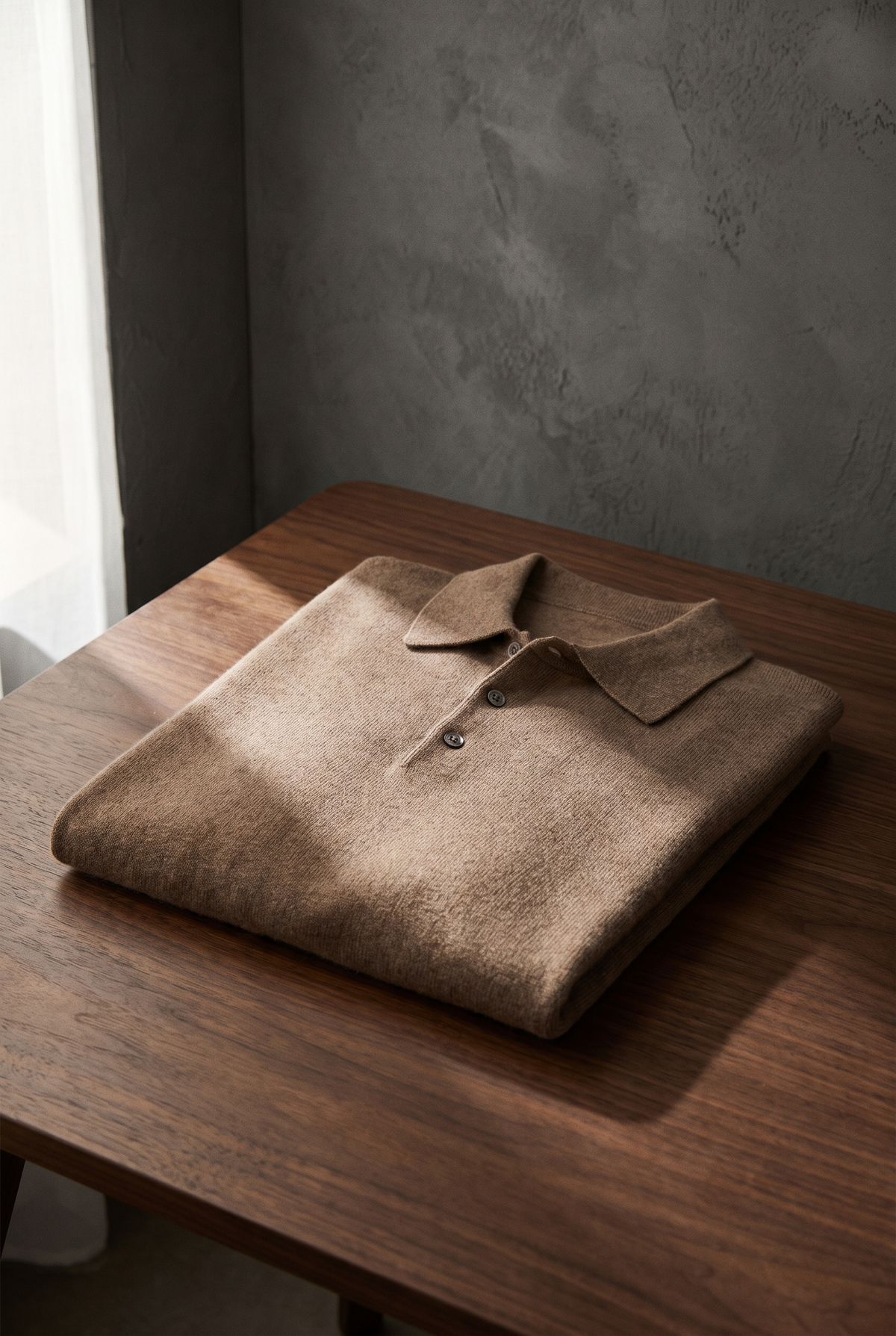 The Old Money Club - Cashmere-Blend Polo Pullover