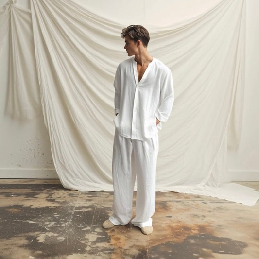 Linen Shirt & Trouser Set